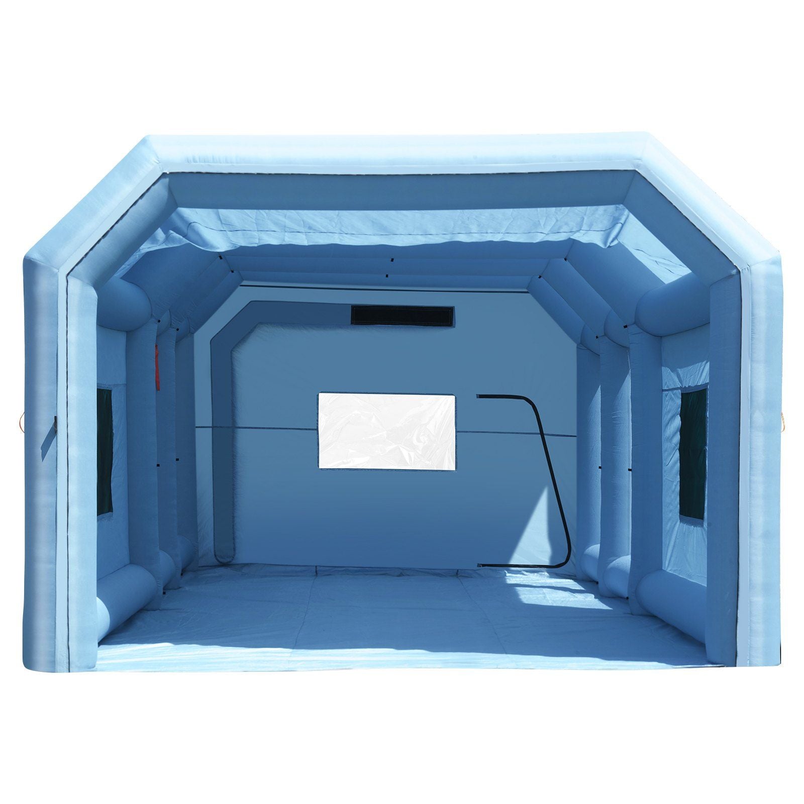 Inflatable Paint Booth, 32.8 x 21 x 14.8 ft Inflatable Spray Booth, with 1100W+750W Powerful Blowers and Air Filter System, Portable Car Paint Booth for Large Truck, Large Van, Large Machinery