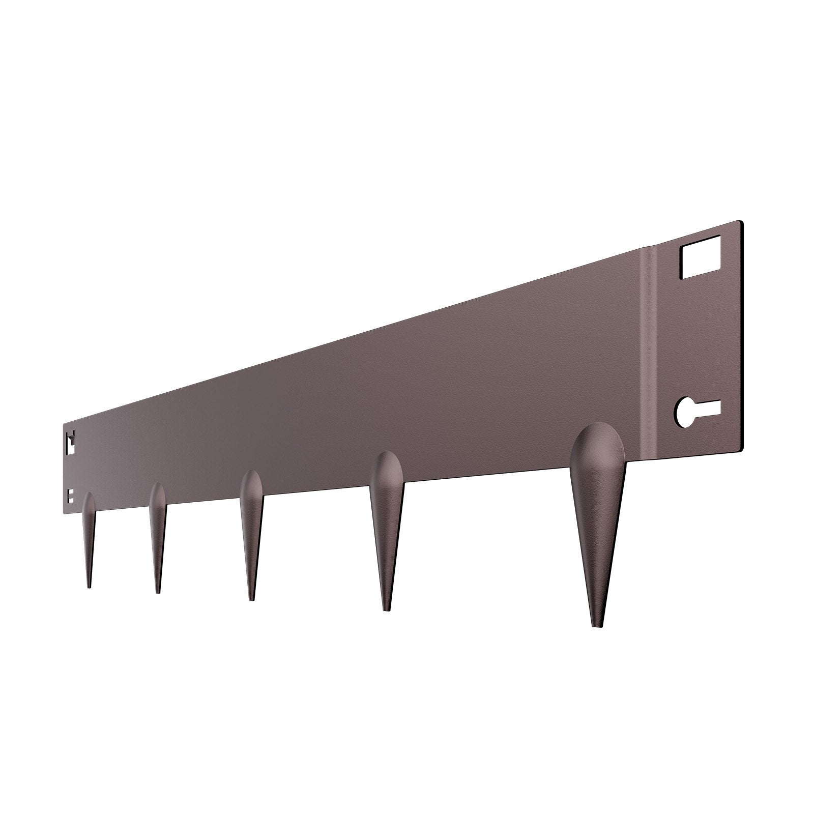 VEVOR Steel Landscape Edging, 5 Packs 990 x 181 mm Rust-Resistant Metal Landscape Edging, Bendable Garden Edging Border, Heavy Duty Lawn Edging, Easy-to-Install, Flower Bed Yard Pathway Divider Brown