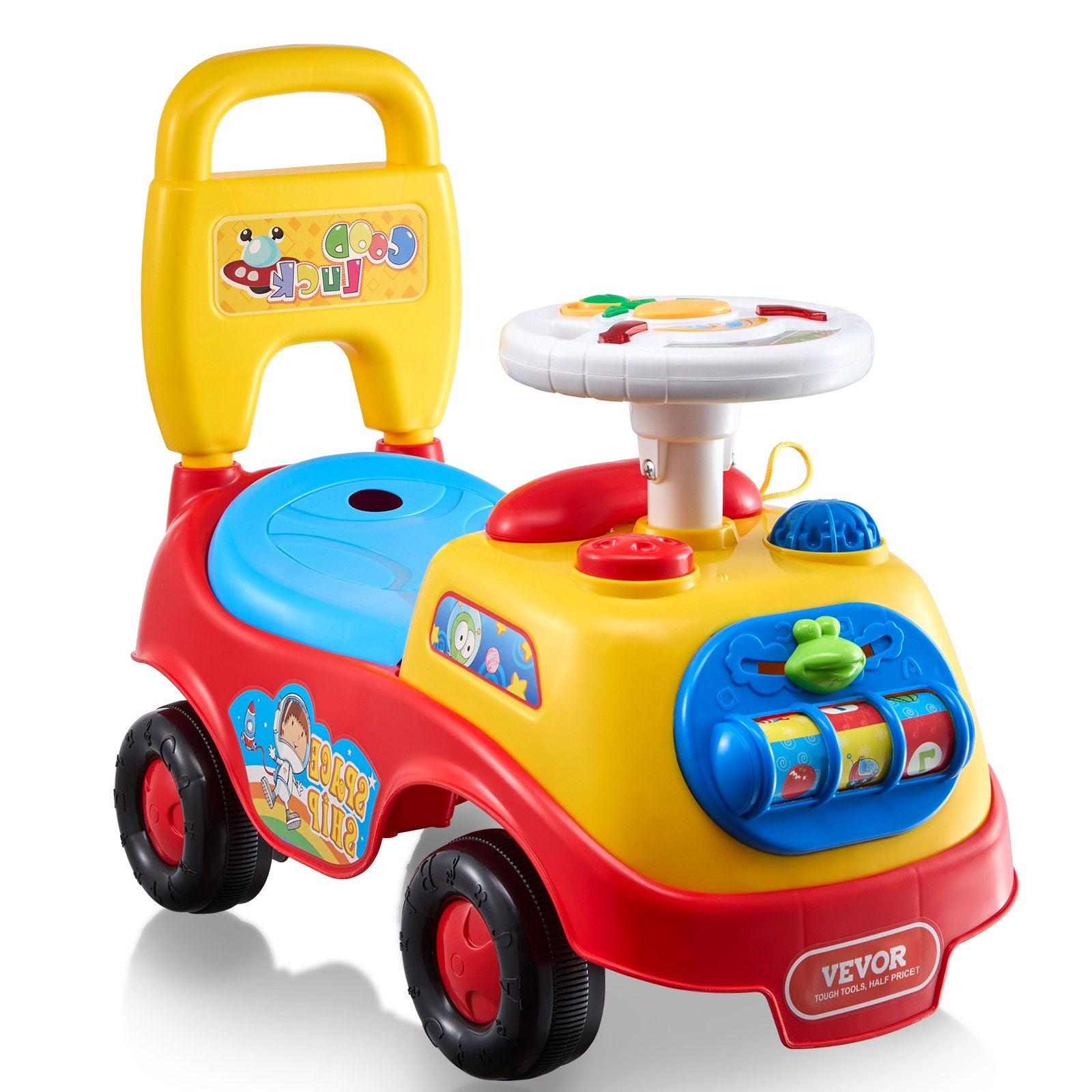 Ride On Push Car for Toddlers, Ages 1-3, Ride Racer, Sit to Stand Toddler Ride On Toy, Classic Kids Ride On Car with Music Steering Wheel, Horn & Under Seat Storage, Ride On Toy for Boys Girls