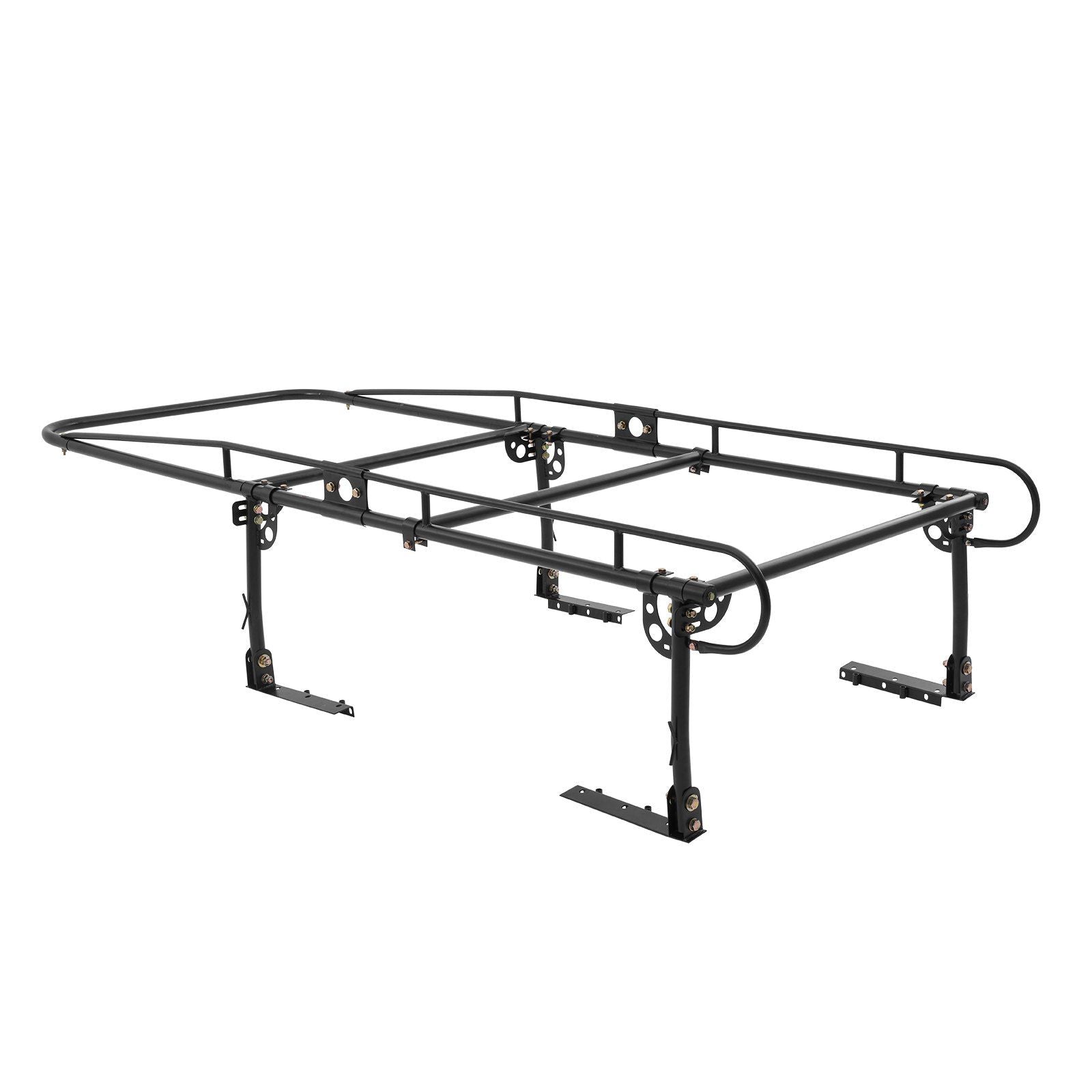 Truck Ladder Rack, 1000 LBS / 454 KG Strong Capacity Truck Racks, Non-Drilling / Drilling Installation for Long or Heavy Cargo, 43.3-63 inch Adjustable Width for Kayak, Ladder, Surfboard, Lumber