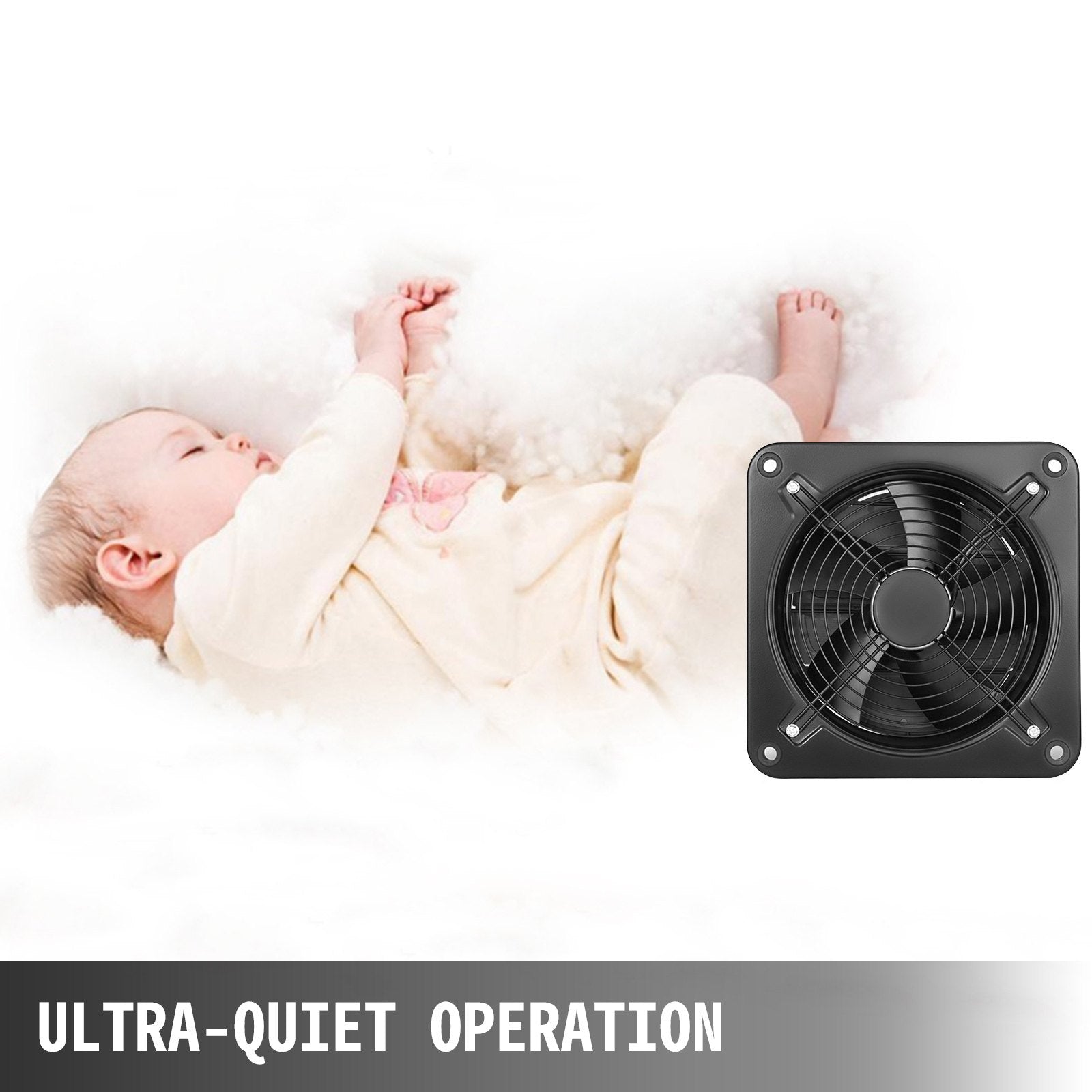 VEVOR 12 Inch Industrial Ventilation Extractor ventilation fan commercial air blower fan Metal Axial Exhaust 300MM Air Puller Fan (300MM/12 Inch)