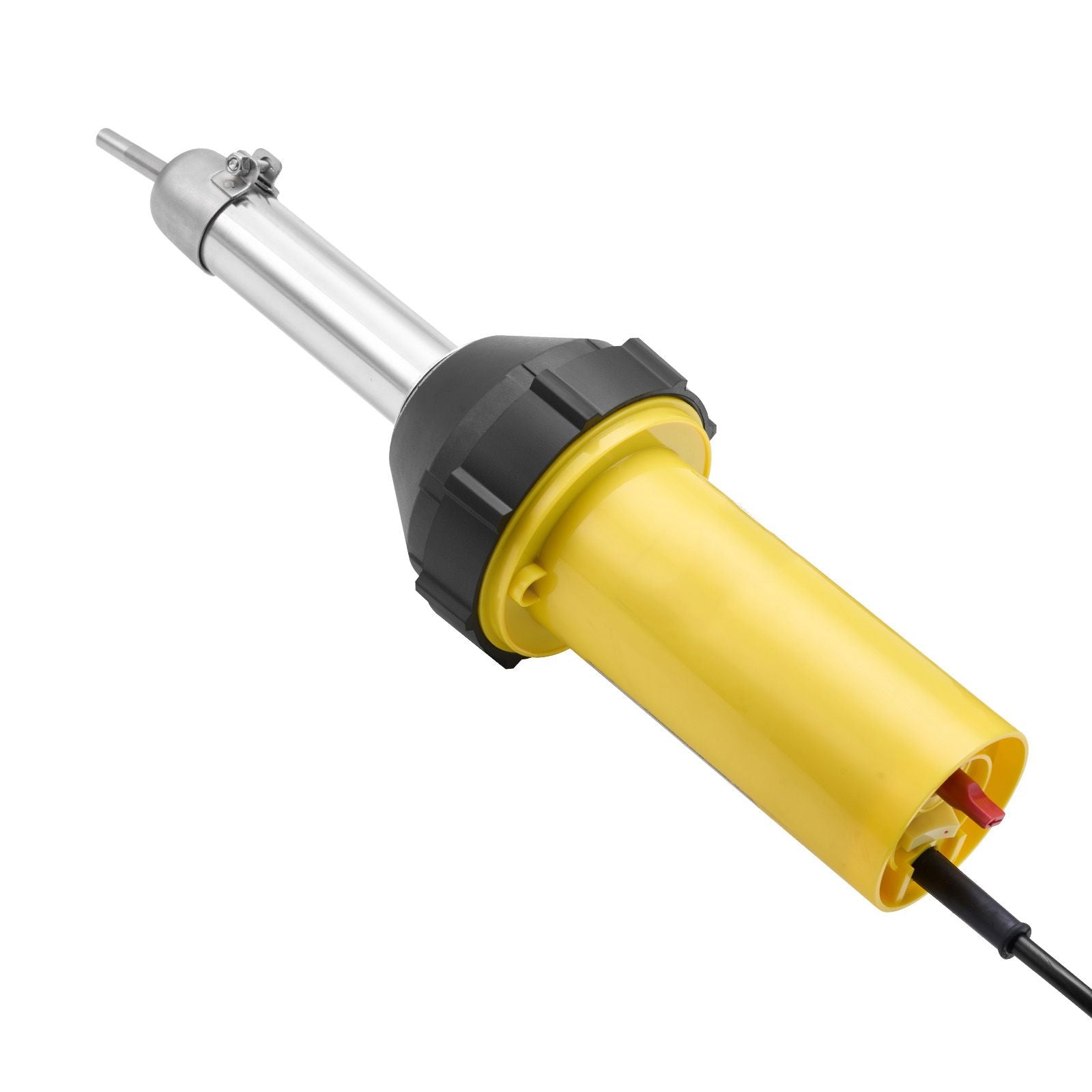 Hot Air Plastic Welder, 1000W Hot Air Torch Pistol, 50- 600°C PVC TPO Vinyl Heat Gun Welding Torch, Plastic Welding Kit with 4 Accessories- 2 Nozzles, 1 Seam Roller & Brush for PP/PE/PVC Sheet