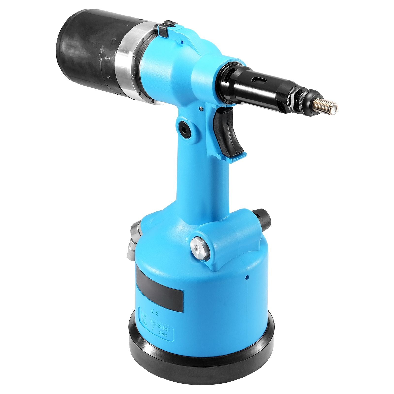 Pneumatic Air Riveter Heavy Duty Rivet Gun Tool Kit 13 Size Nose Pieces