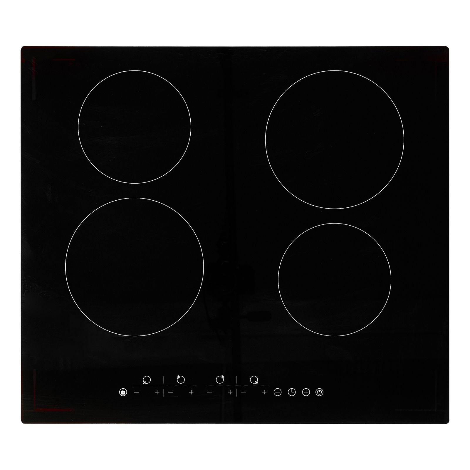 Built-in Electric Cooktop Radiant Ceramic Cooktop 4 Burners 23.2x20.5 inch