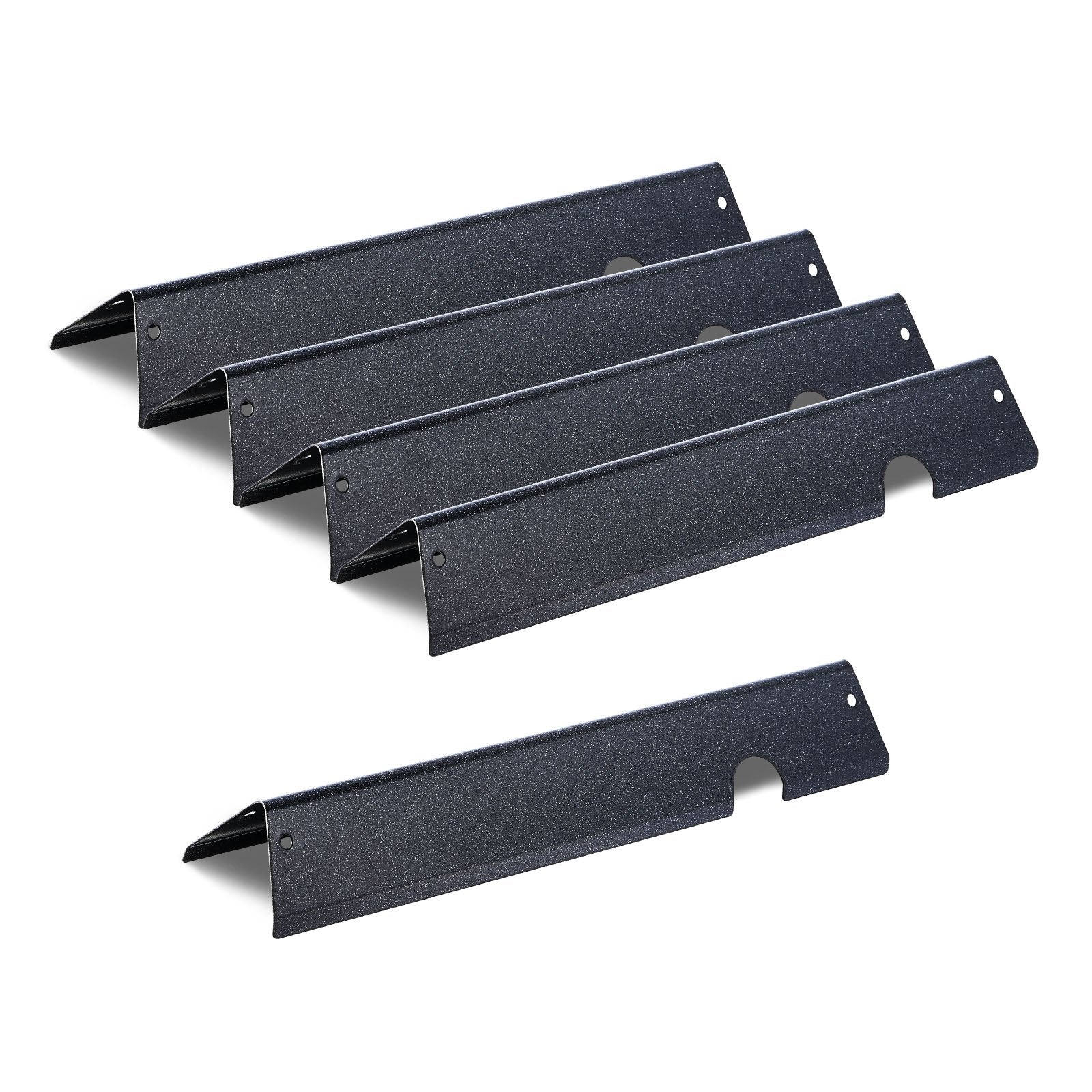 VEVOR Flavorizer Bars, 44cm Grill Replacement Part, for Weber Genesis ll 310 315 335 340, E/S 325s, ES/SX 325s, E/S 335, EX/SX/EPX-335 Grills, Porcelain-enameled Steel Thicker Heat Plate, 5 Pack