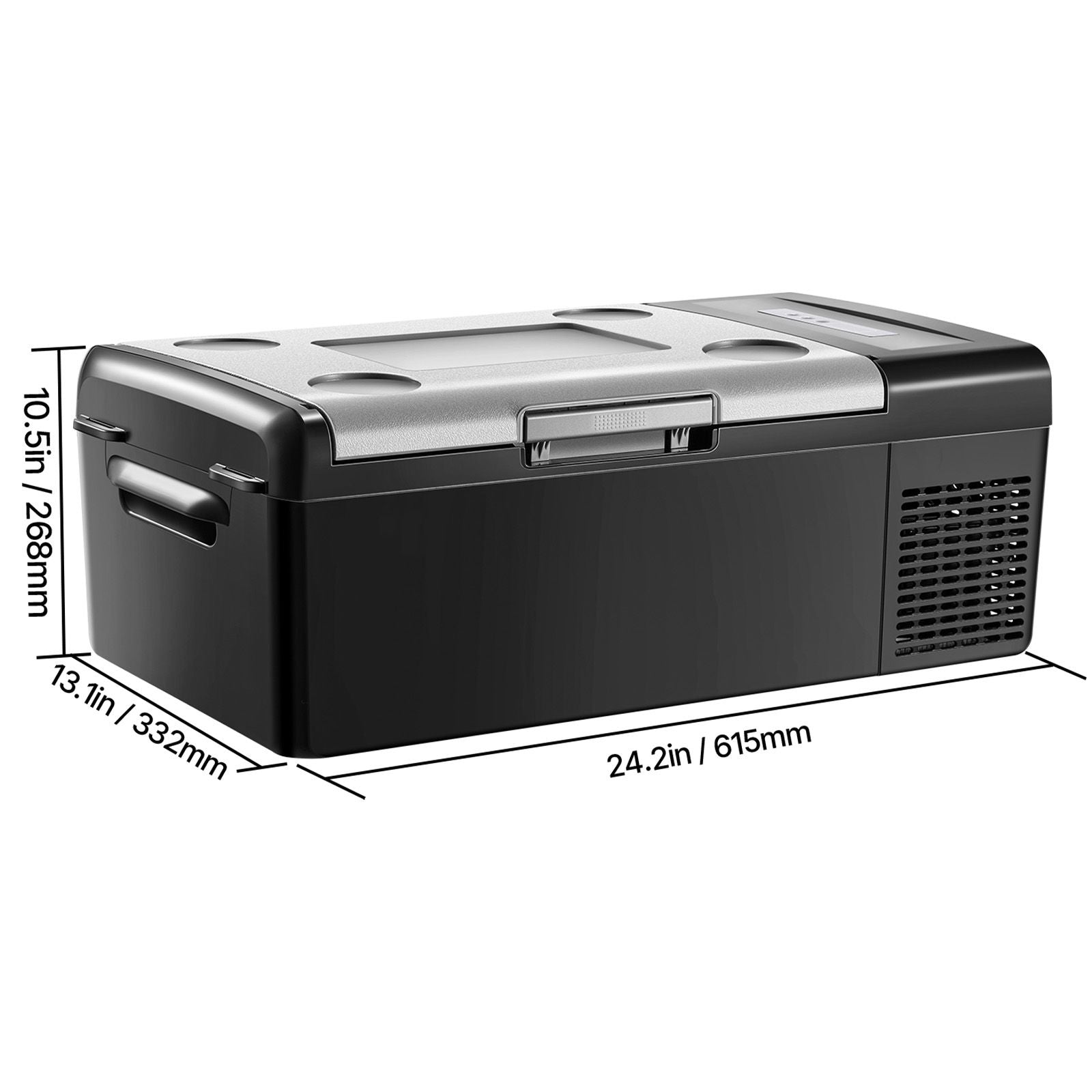 Portable Car Refrigerator Freezer Compressor 15L Single Zone for Car Home