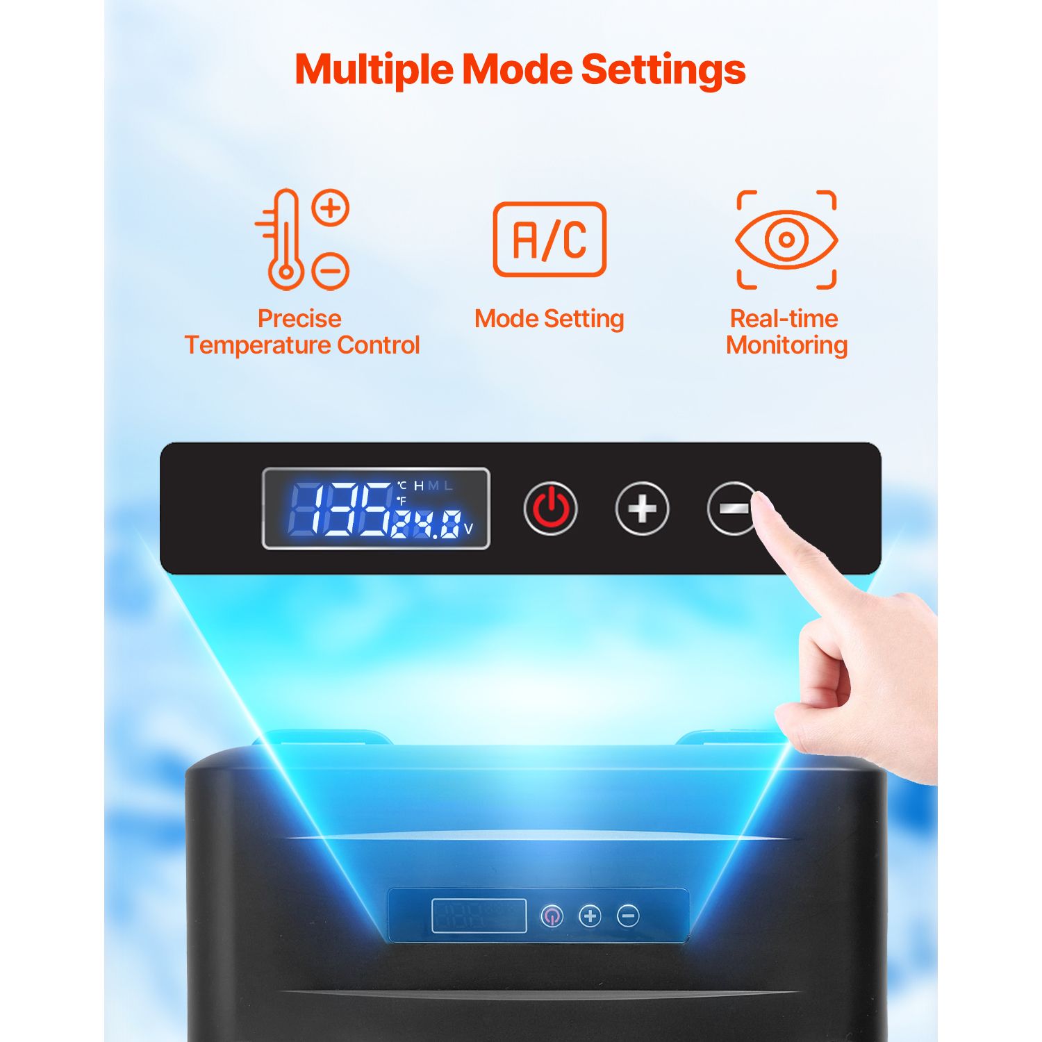 Portable Car Refrigerator Freezer Compressor 20L Single Zone for Car Home