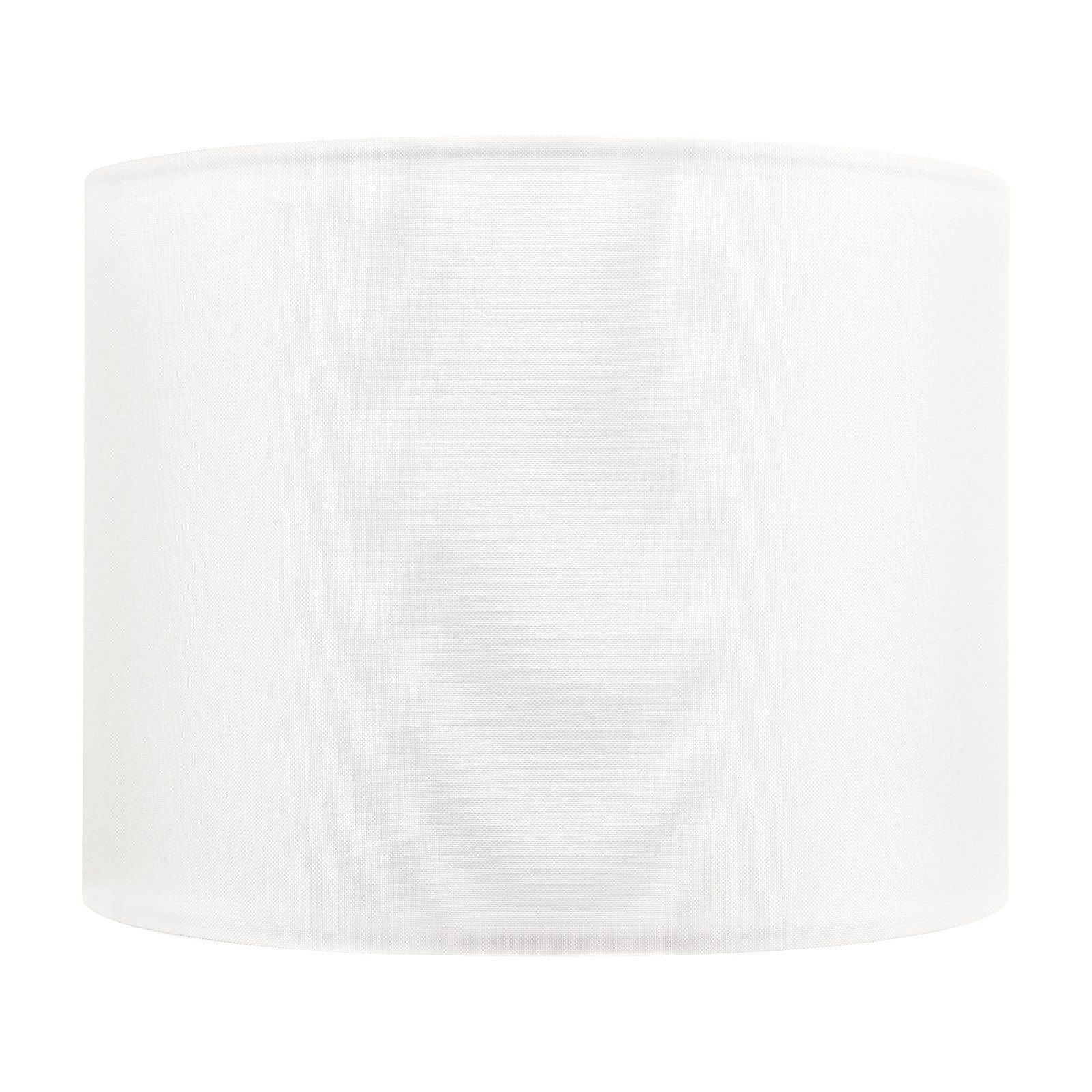 Drum Lamp Shade, 33 cm Top x 33 cm Bottom x 25 cm High, Medium Drum Linen Lampshade, Replacement Lamp Shade for Table Lamps Floor Lamps Pendant Lights, Easy Assembly Required (Off-white Linen)