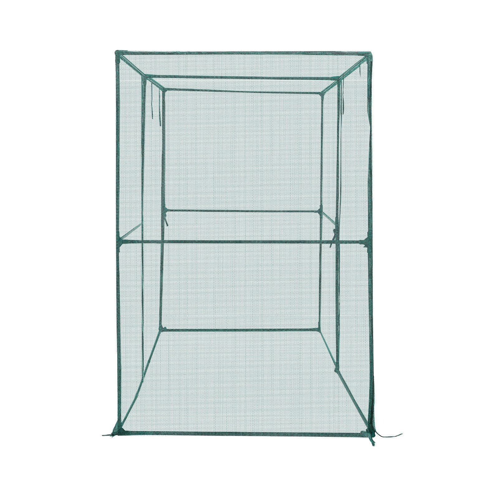 VEVOR Crop Cage, 2.39 x 1.2 x 1.8 m Plant Protection Tent with Zippered Door, Wind-Resistant Tall Crop Cage, Easy to Install, Outdoor Raised Bed Cover, Tomato Plant Netting for Garden Patio Lawn