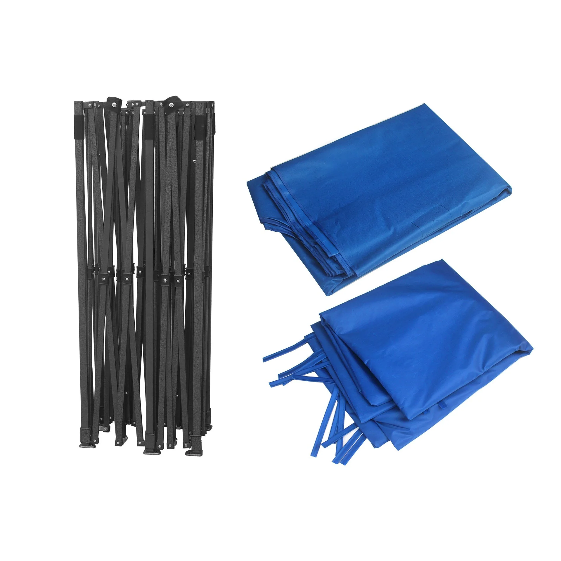 Portable Water-Resistant Gazebo 3x6 M - Blue / With Sidewalls