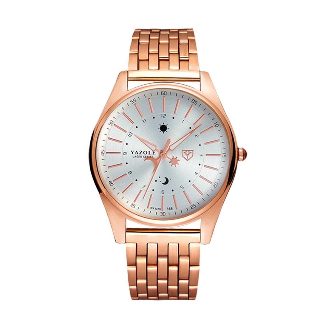 Men Business Quartz Watch With Steel Strap - 368-1915196636825522176