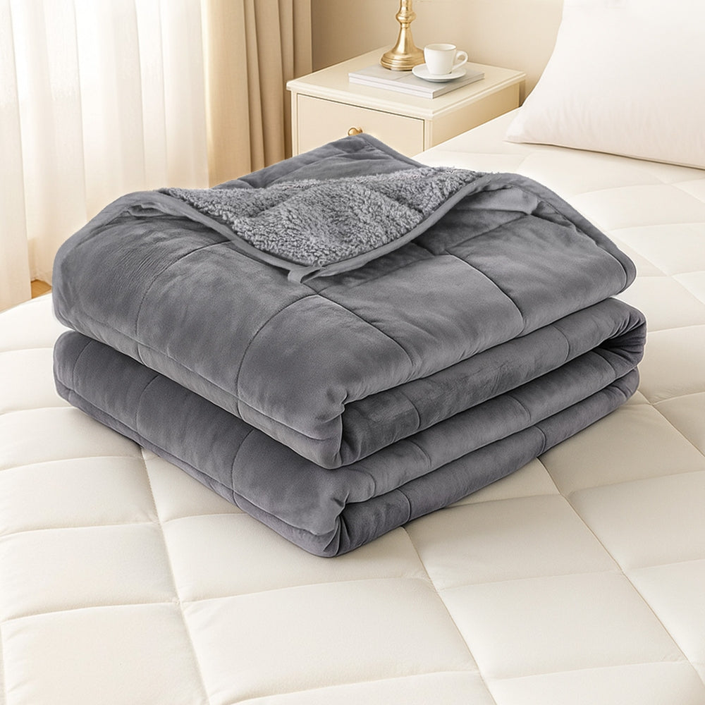 Giselle Weighted Blanket Adults Kid Anti Anxiety Gravity Blankets Sherpa Fleece