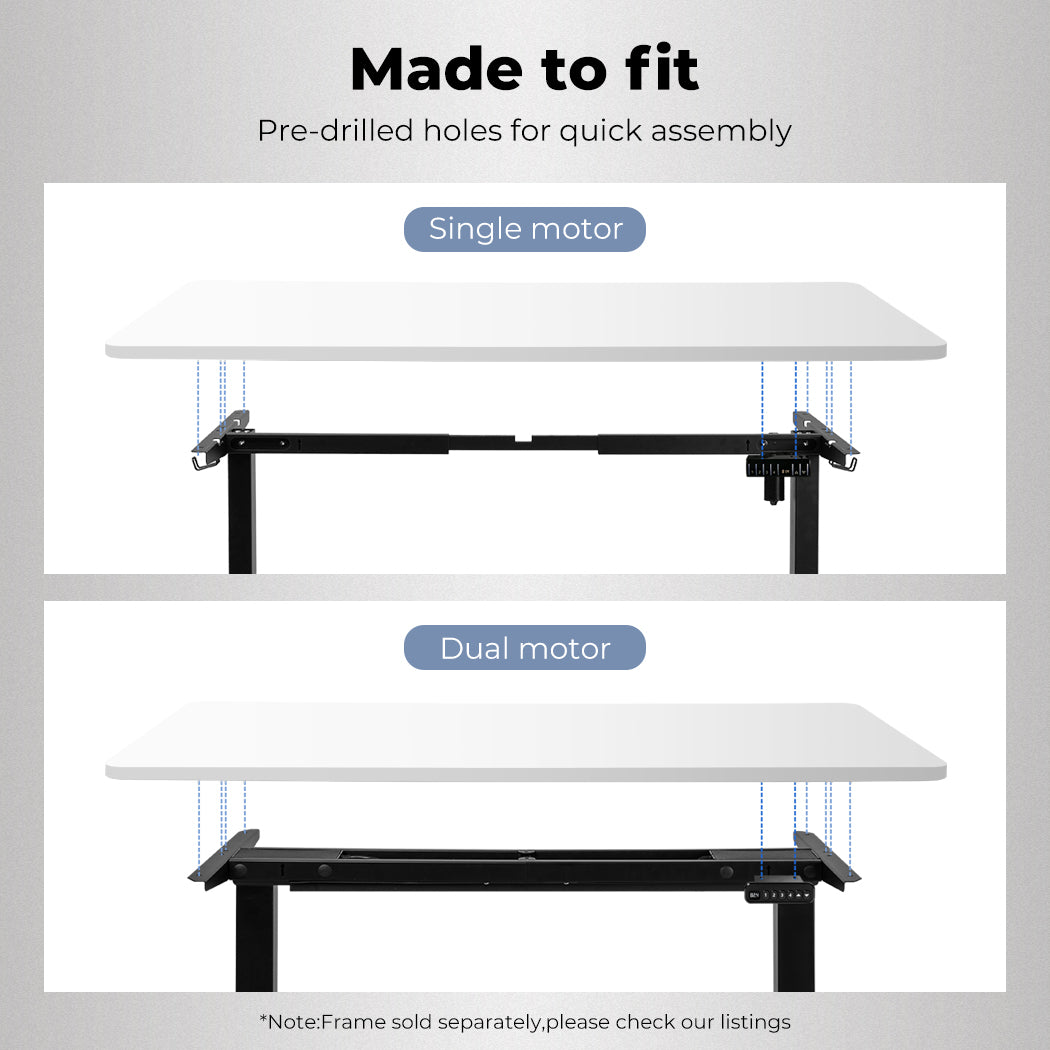 Levede Desktop For Motorised Adjustable White 120X60CM (Desktop Only)-1942353106700472326