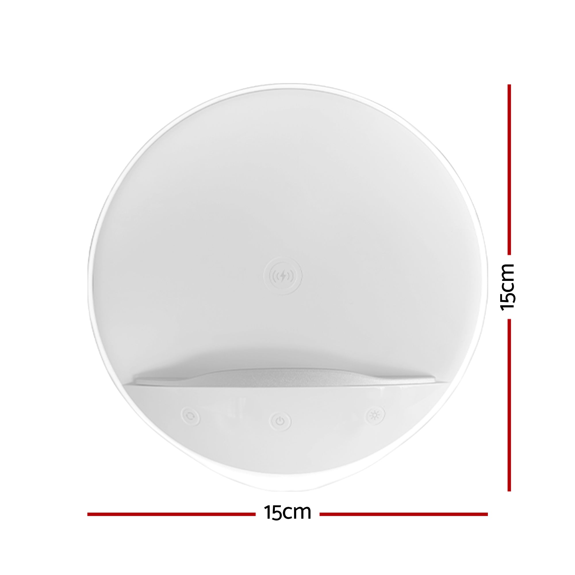AIPOWER Bedside Lamp with Wireless Charger and Phone Holder Touch