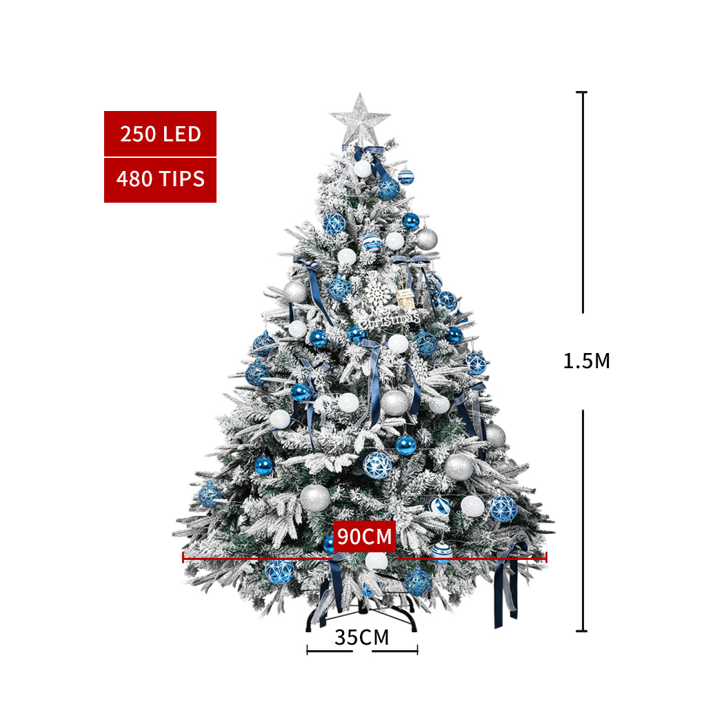 Santaco Christmas Tree 1.5M 5Ft Fairy 1.5 Meter-1942353780137922562