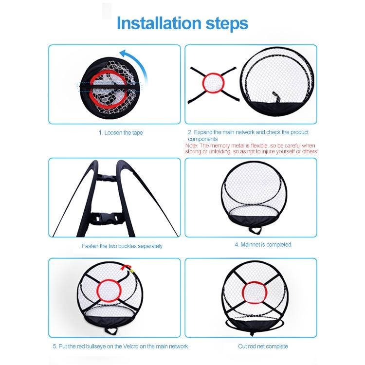 Foldable Golf Practice Net - 54X65Cm - Cutting Rod Design-1915197395919048709