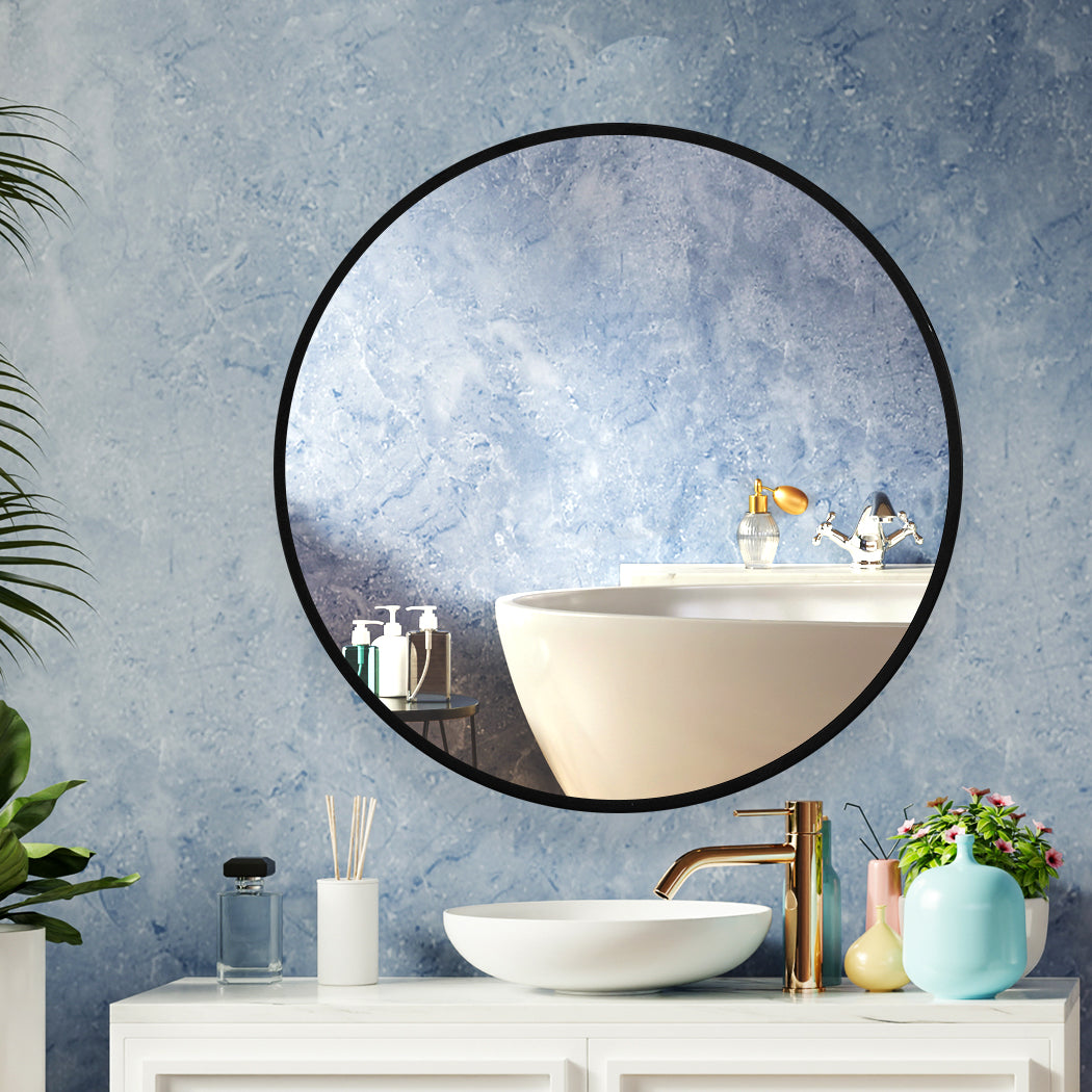 Wall Mirror Round Shaped Bathroom Makeup Large-1942353355573694470