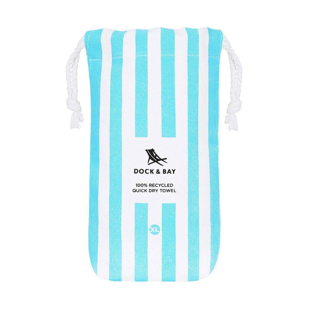 Dock & Bay Beach Towel Cabana Collection XL | Quick Dry | Tulum Blue-1910112358181769221