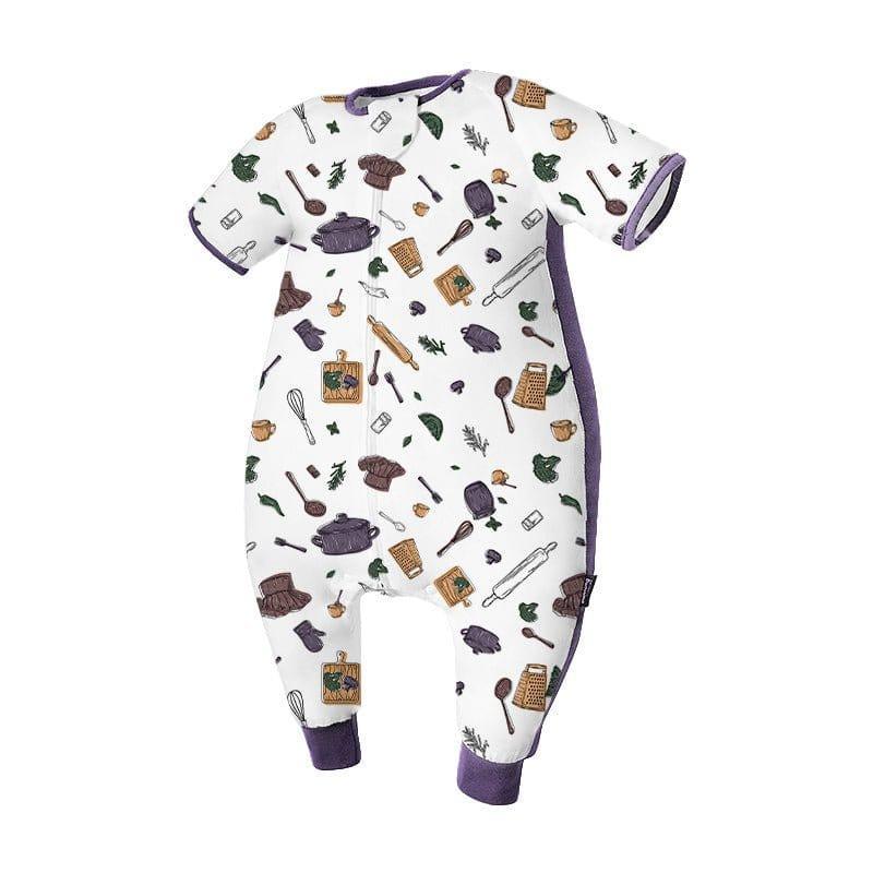 Domiamia Bamboo Short Sleeve Sleep Sack with Feet - 0.6 Tog-1933335101597421568