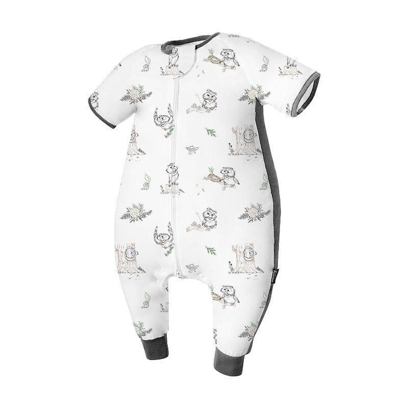 Domiamia Bamboo Short Sleeve Sleep Sack with Feet - 0.6 Tog-1933335101756805121