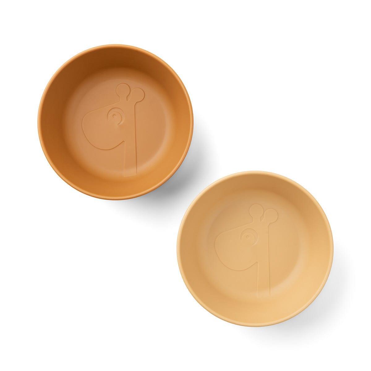 Done by Deer Kiddish Raffi Bowl 2 Pack-Mustard-1910112382672310273