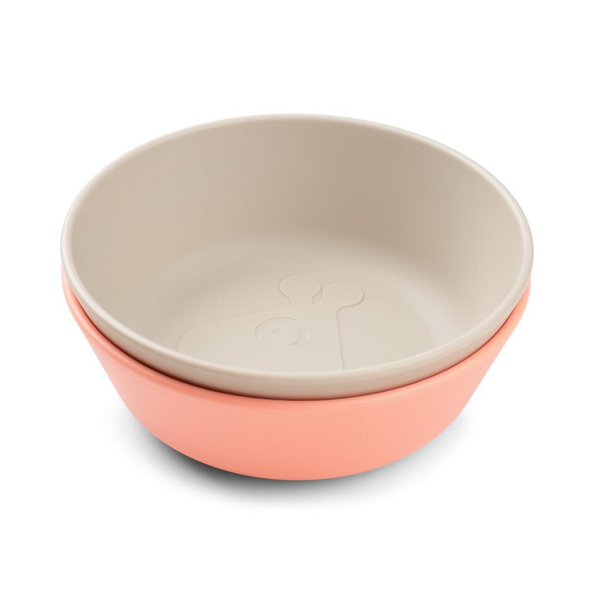 Done by Deer Kiddish Raffi Bowl 2 Pack-Sand & Coral-1910112382844276736