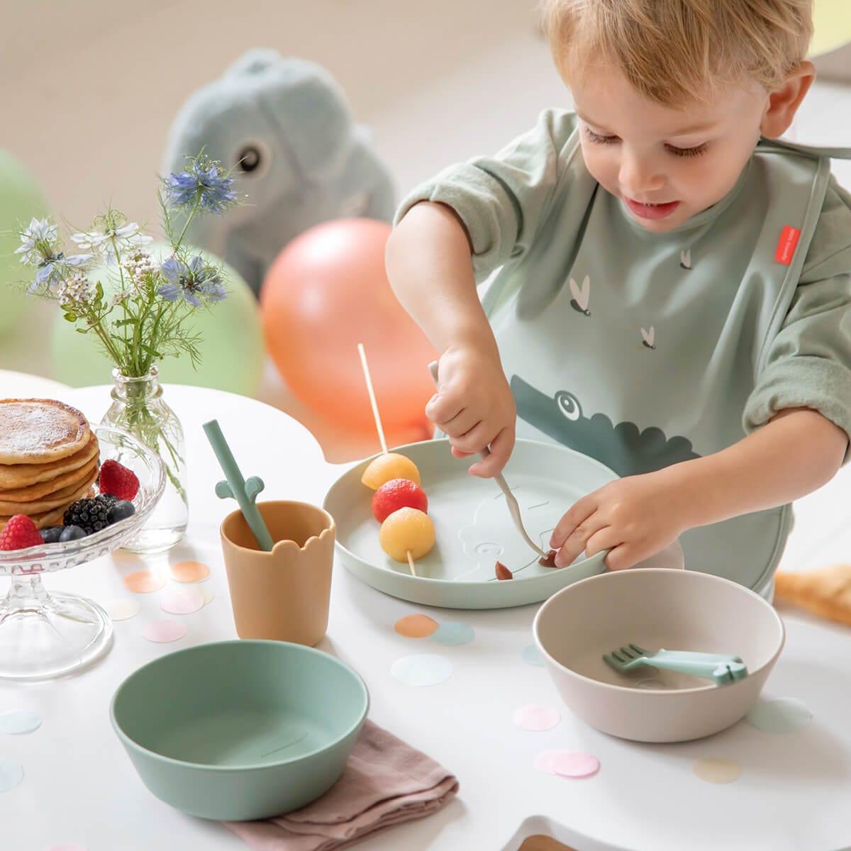 Done by Deer Kiddish Raffi Bowl 2 Pack-Sand & Coral-1910112382844276739