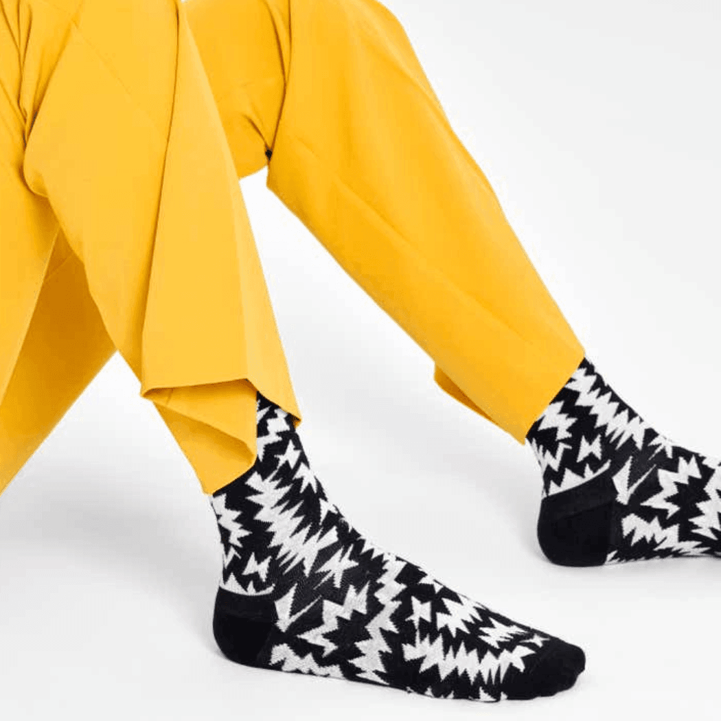 Happy Socks adult Zig Zag Sock Size 36-40-1910112378087936002