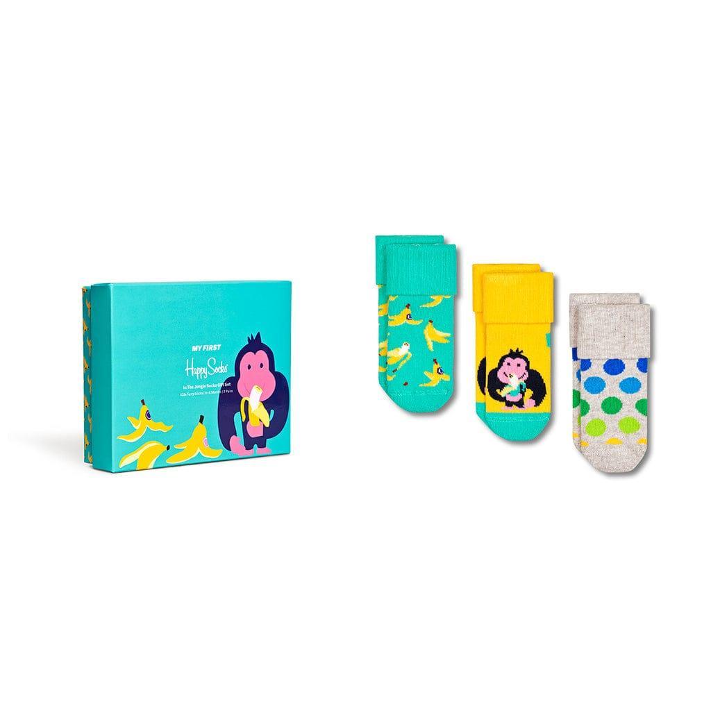 Happy Socks Baby Socks ?In The Jungle? Pack 0-6M-1910112380499660800