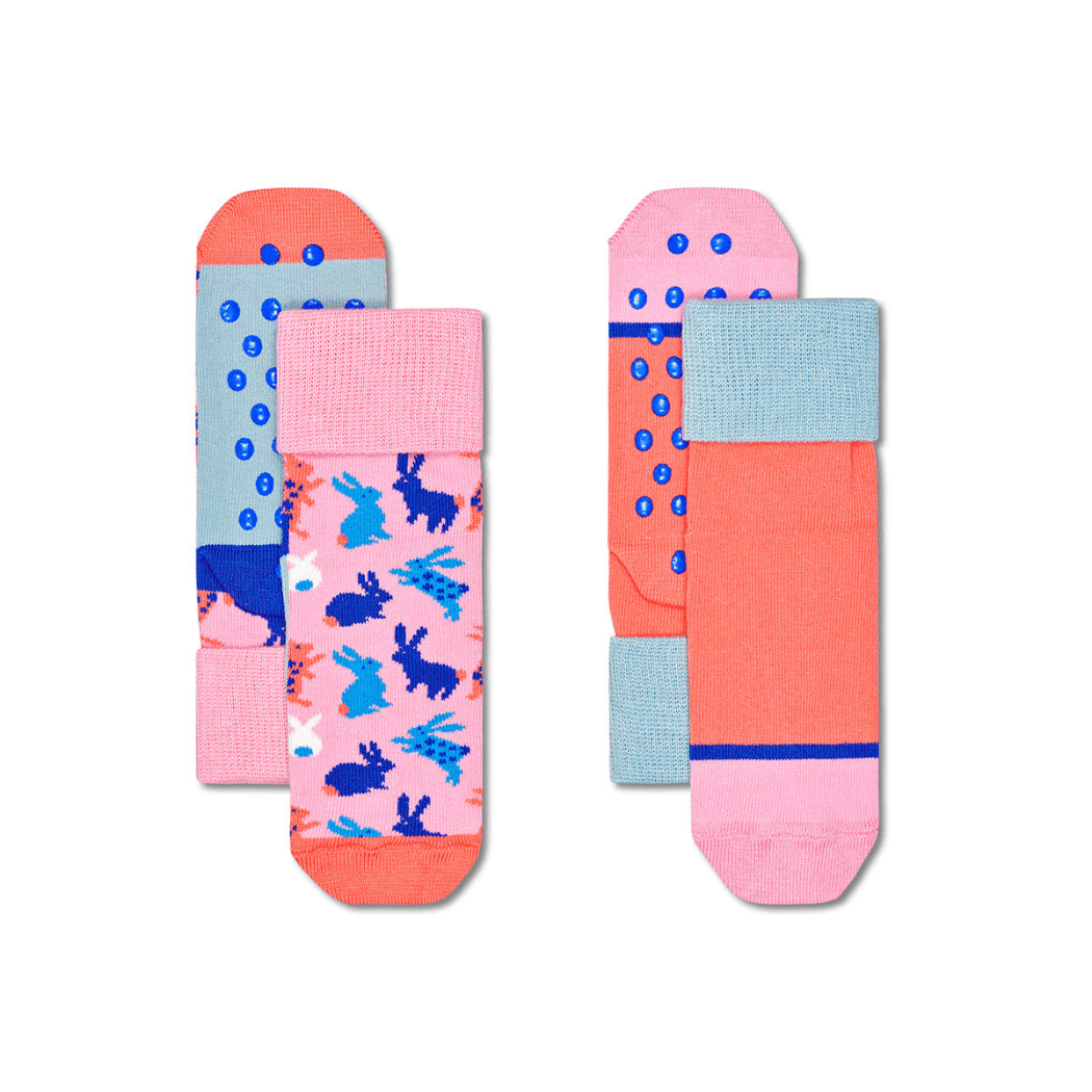 Happy Socks Kids Anti Slip Bunny 2-Pack  2-3Yrs-1910112377815306240