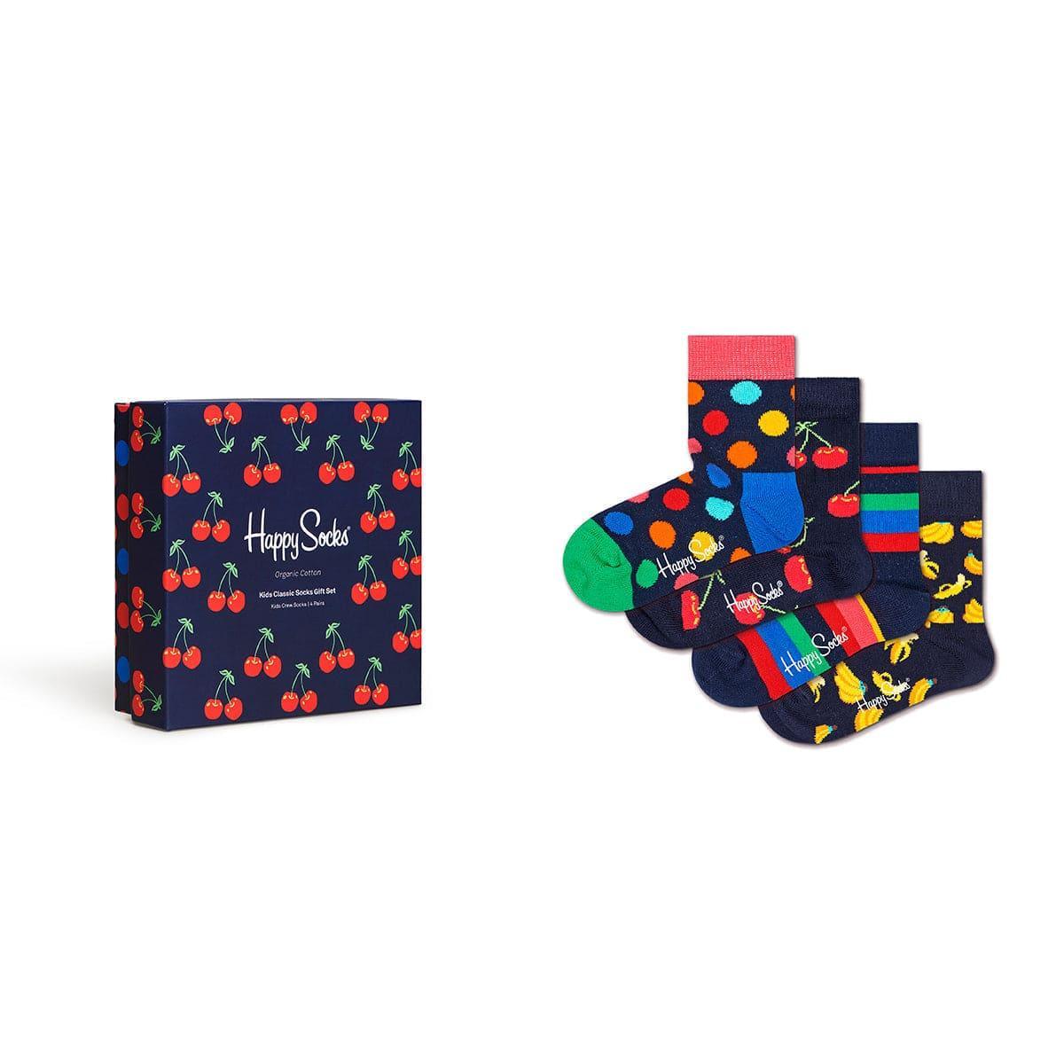 Happy Socks  Kids Sock  Cherry  Gift- 4-Pack Size 2-3Yrs-1910112380365443072