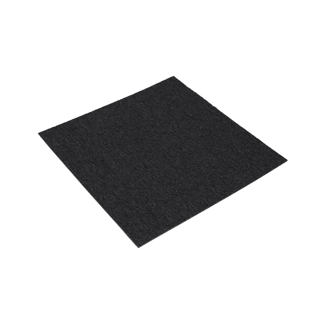 Marlow 20x Carpet Tiles 5m2 Box Heavy Black-1942353165873713152