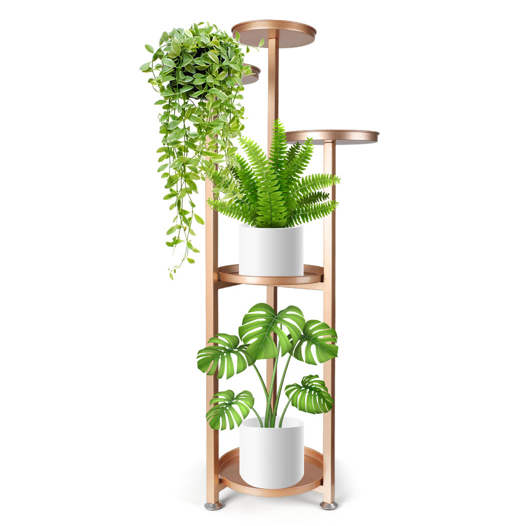 Levede Plant Stand Outdoor Indoor Flower Rose Gold Large-1942352903041847296