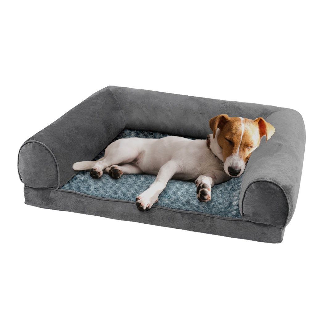 PaWz Pet Bed Sofa Dog Beds Bedding Soft M Cover Grey Cover Medium-1942353067760553984