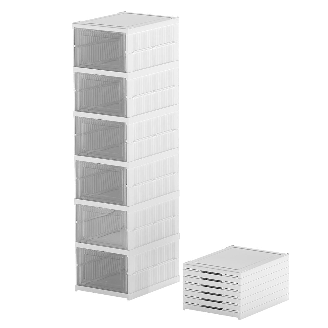 Levede 6 Pcs Shoe Box Home Shoe Shelf Storage Organizer-2006733421182849024