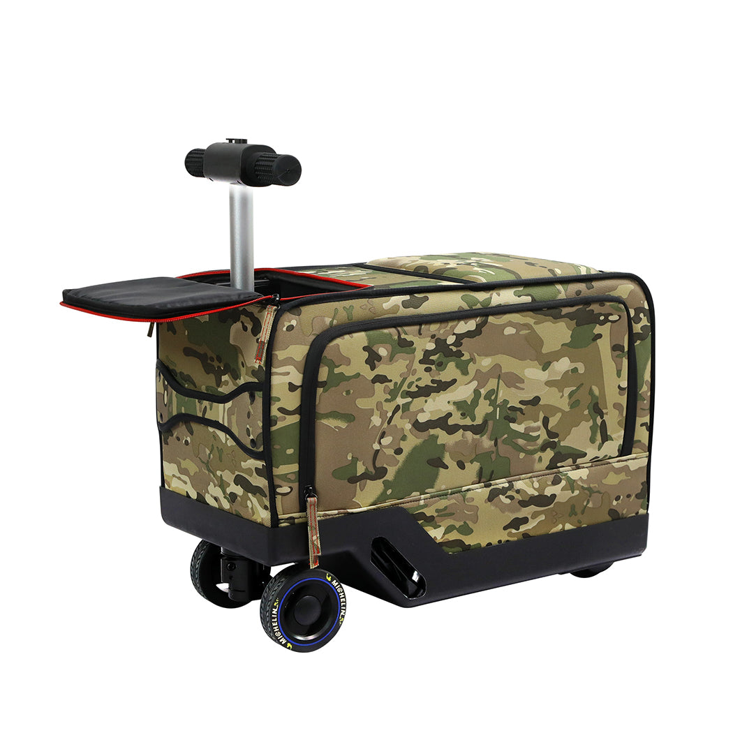 Slimbridge 20" Electric Riding Luggage Suitcase Green Colour-1942352949422460928