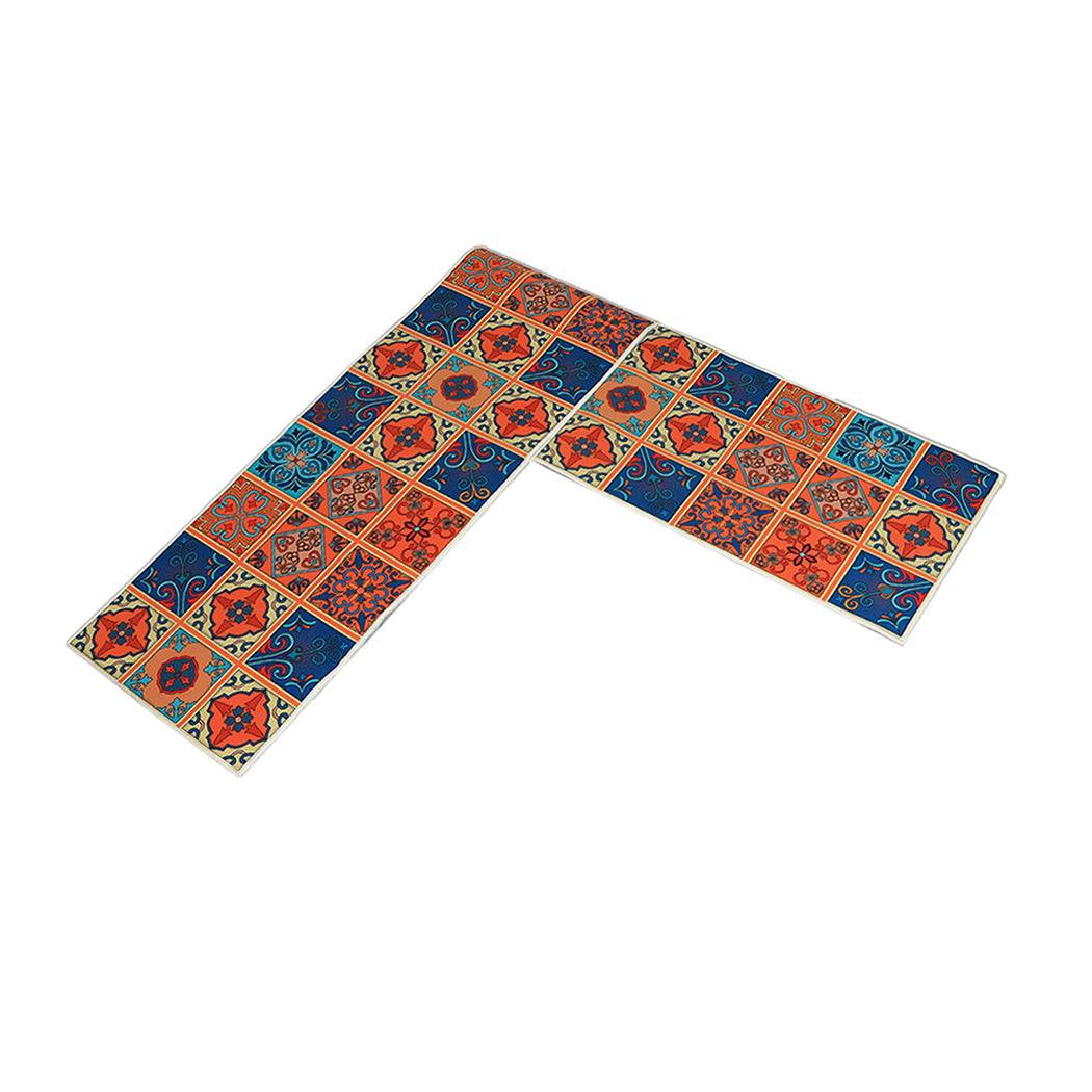 Marlow 2x Kitchen Mat Floor Rugs Area 45x120cm-1942353169648586752