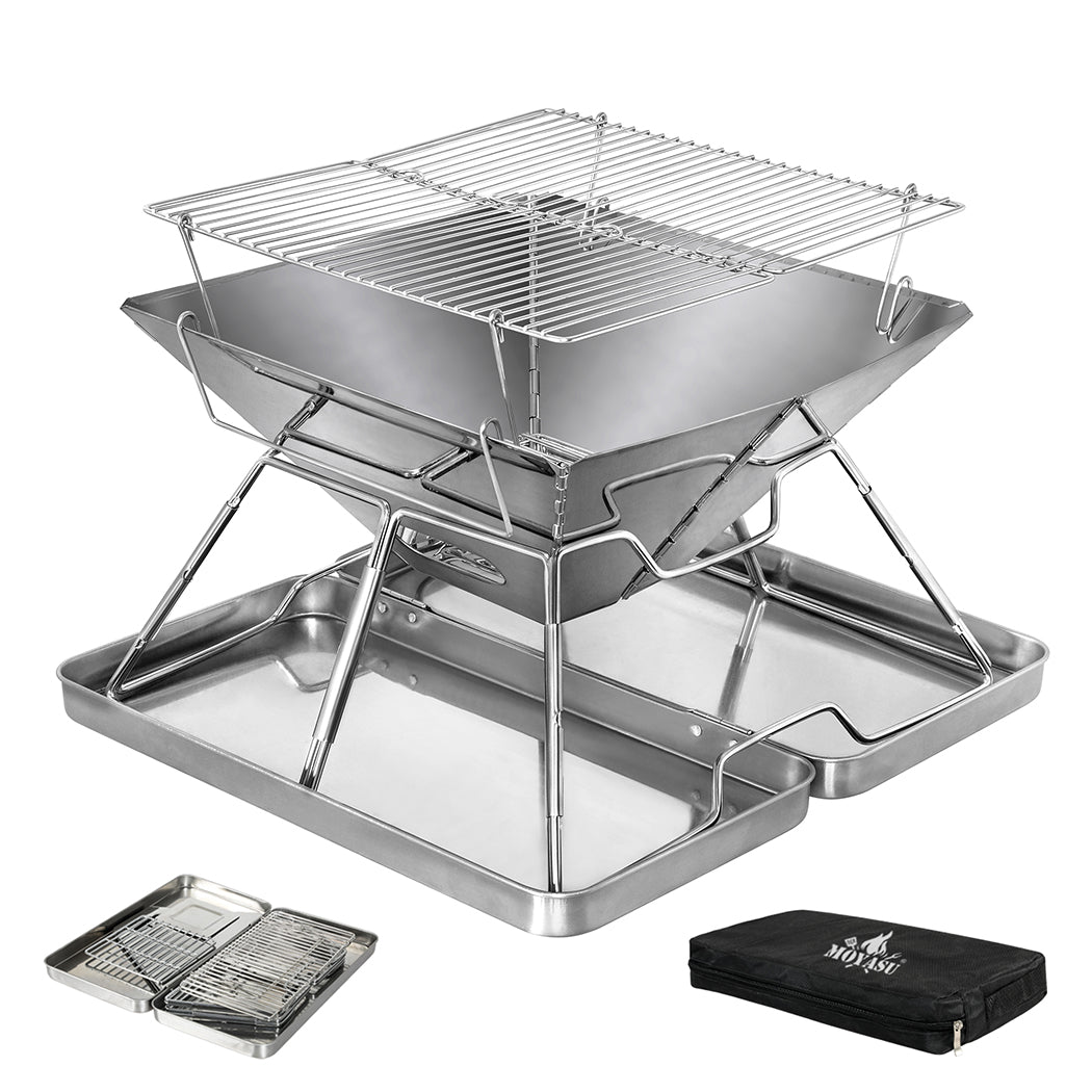 Levede Folding BBQ Portable Charcoal Grill 2-IN-1-1942353695488479232