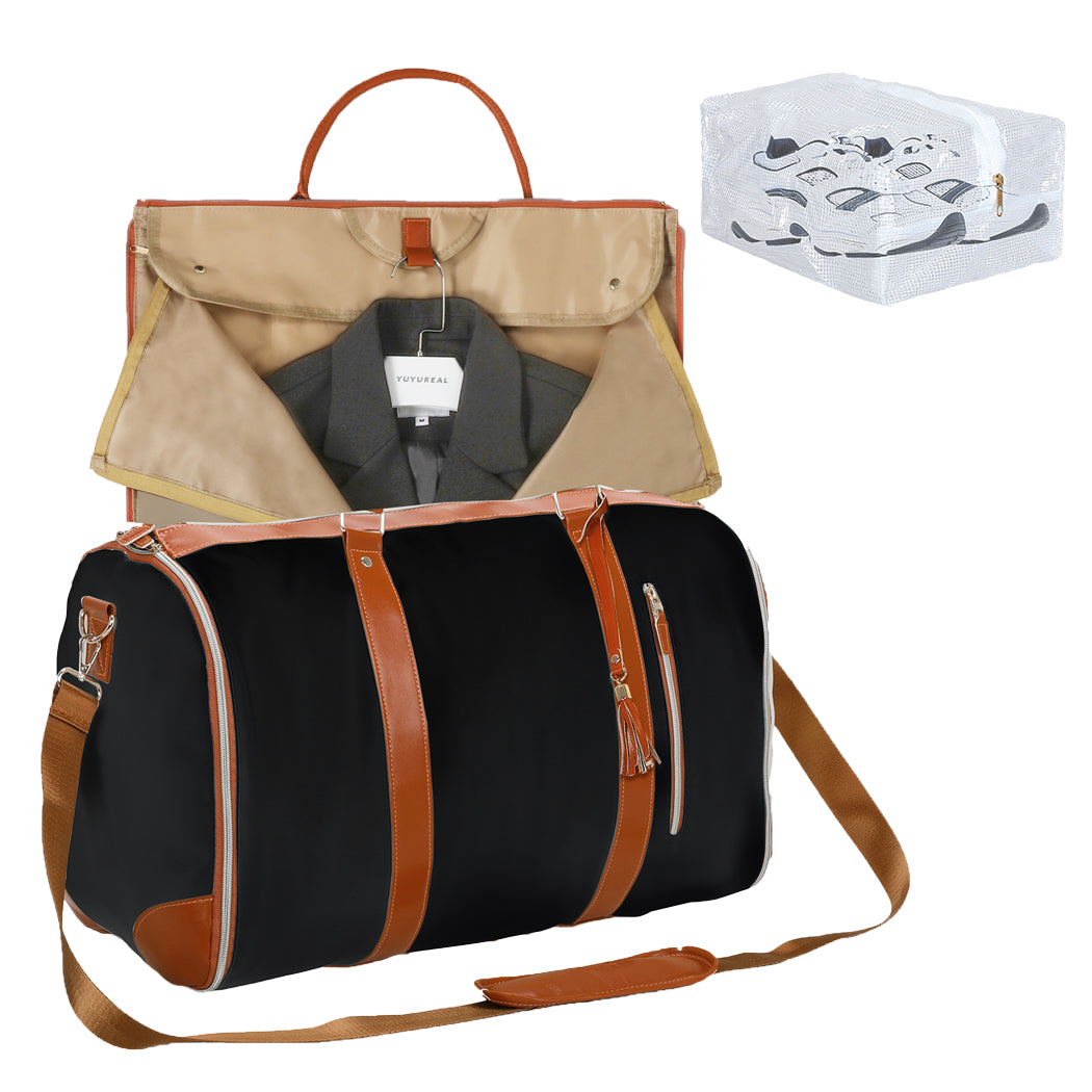 Slimbridge Garment Bags 2 in 1 Hanging Suit Bag Black-1942353691034128384