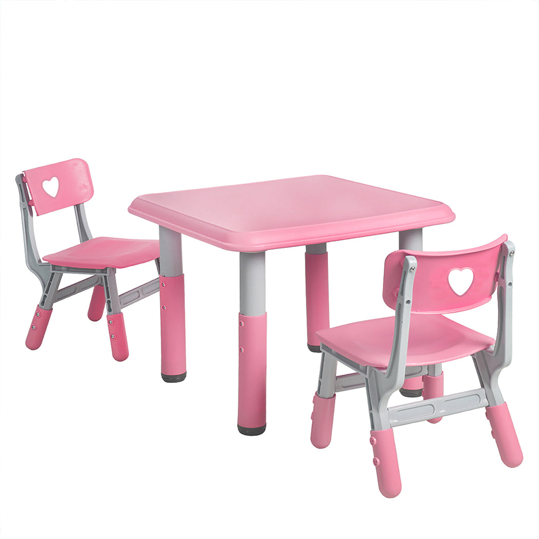 BoPeep Kids Table and Chairs Children Pink-1919892903220613120