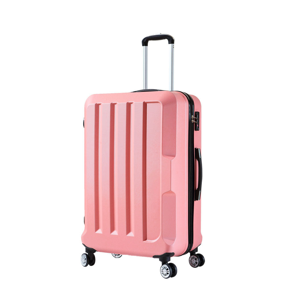 Slimbridge 24" Travel Luggage Lightweight Rose Gold 24 inch-1942352926940991488