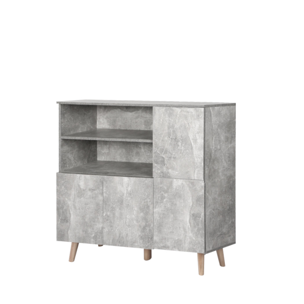 Levede Buffet Sideboard Storage Cabinet Grey-1917016726579580928