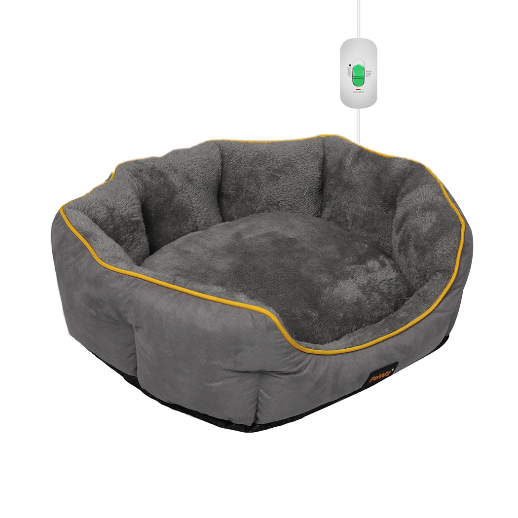 PaWz Electric Pet Heater Bed Heated S Grey Small-1942352737421365248