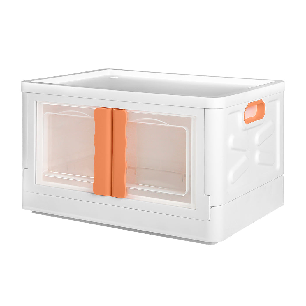 Storage Container Stackable Plastic Pink-1942352813787058176