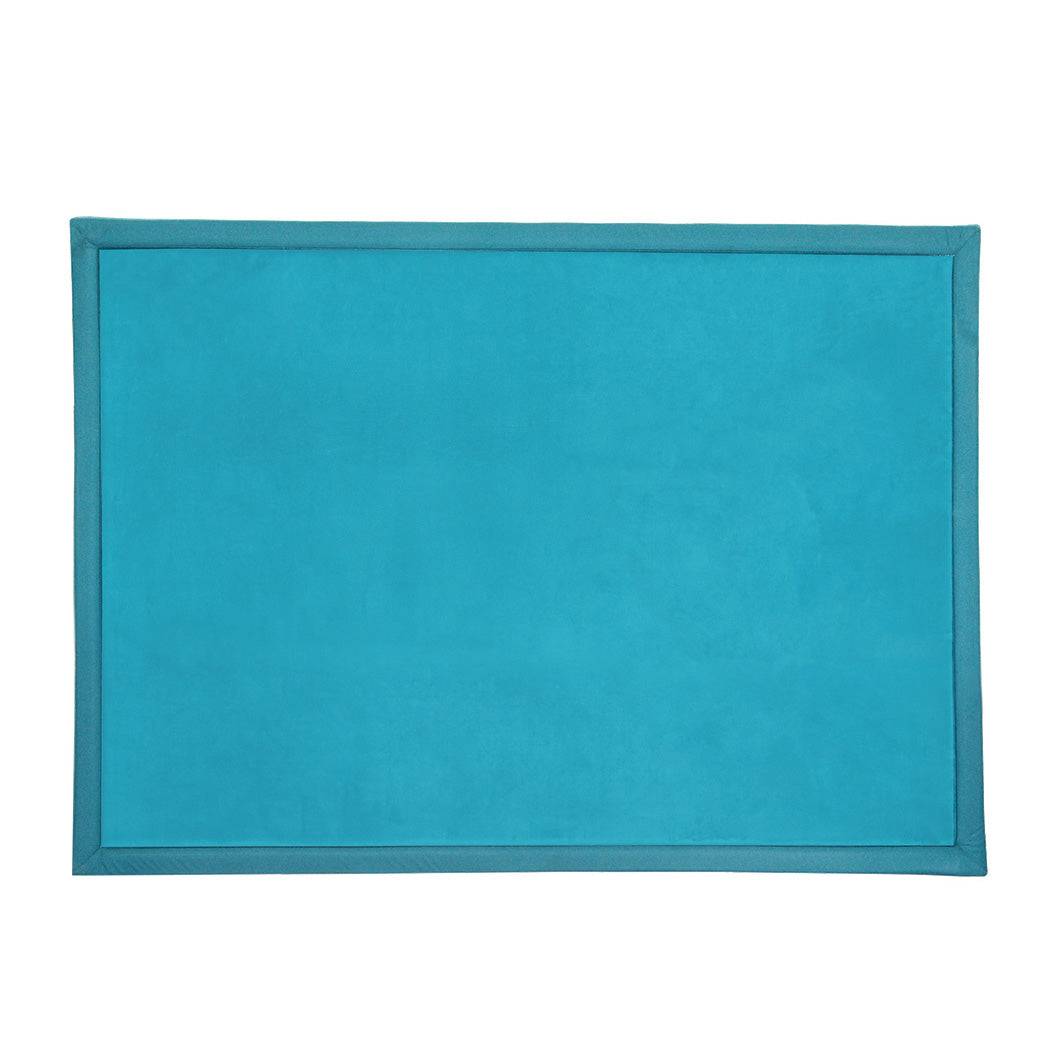 Marlow Coral Velvet Area Rugs Large Mat 150x200cm Blue-1942353699934441472