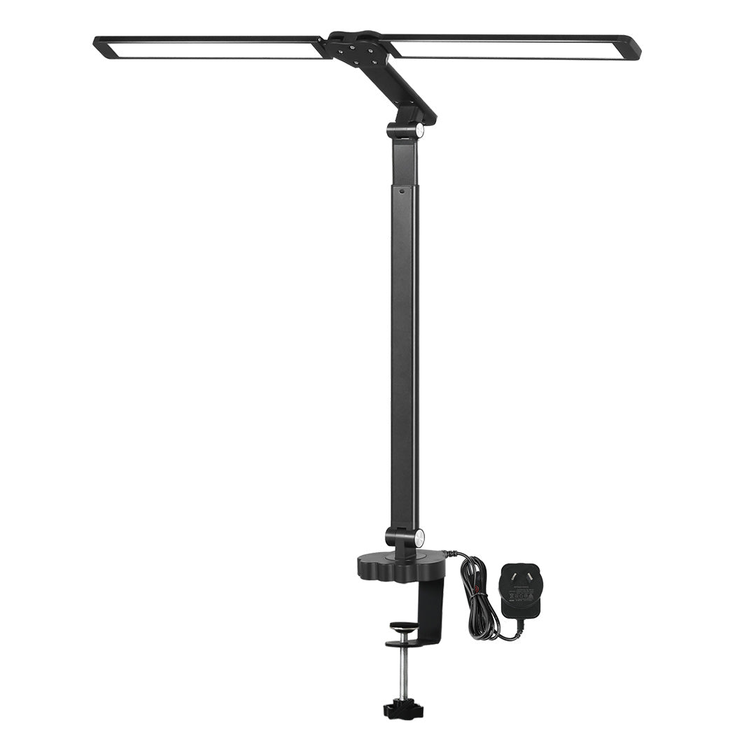 Emitto Double Head LED Desk Lamp Dimmable With Clamp-1942353713863725056