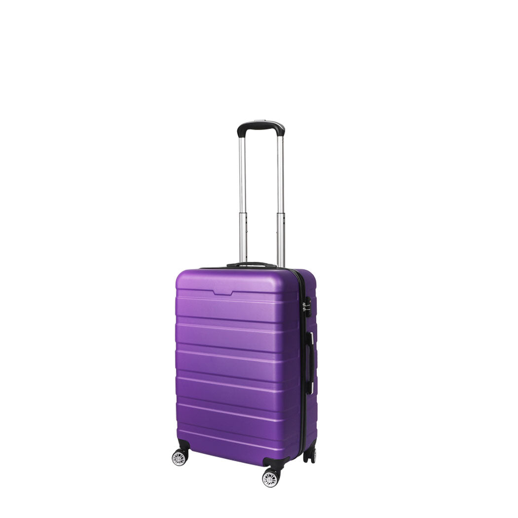 Slimbridge 20" Carry On Luggage Case Purple 20 inch-1942352936726302720