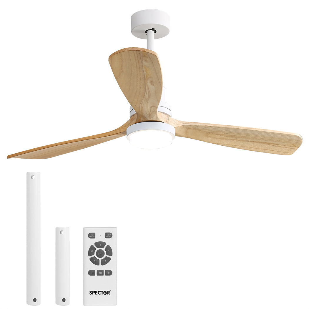 Spector Ceiling Fan 52'' DC Motor Wood Natural-2006733155582742528