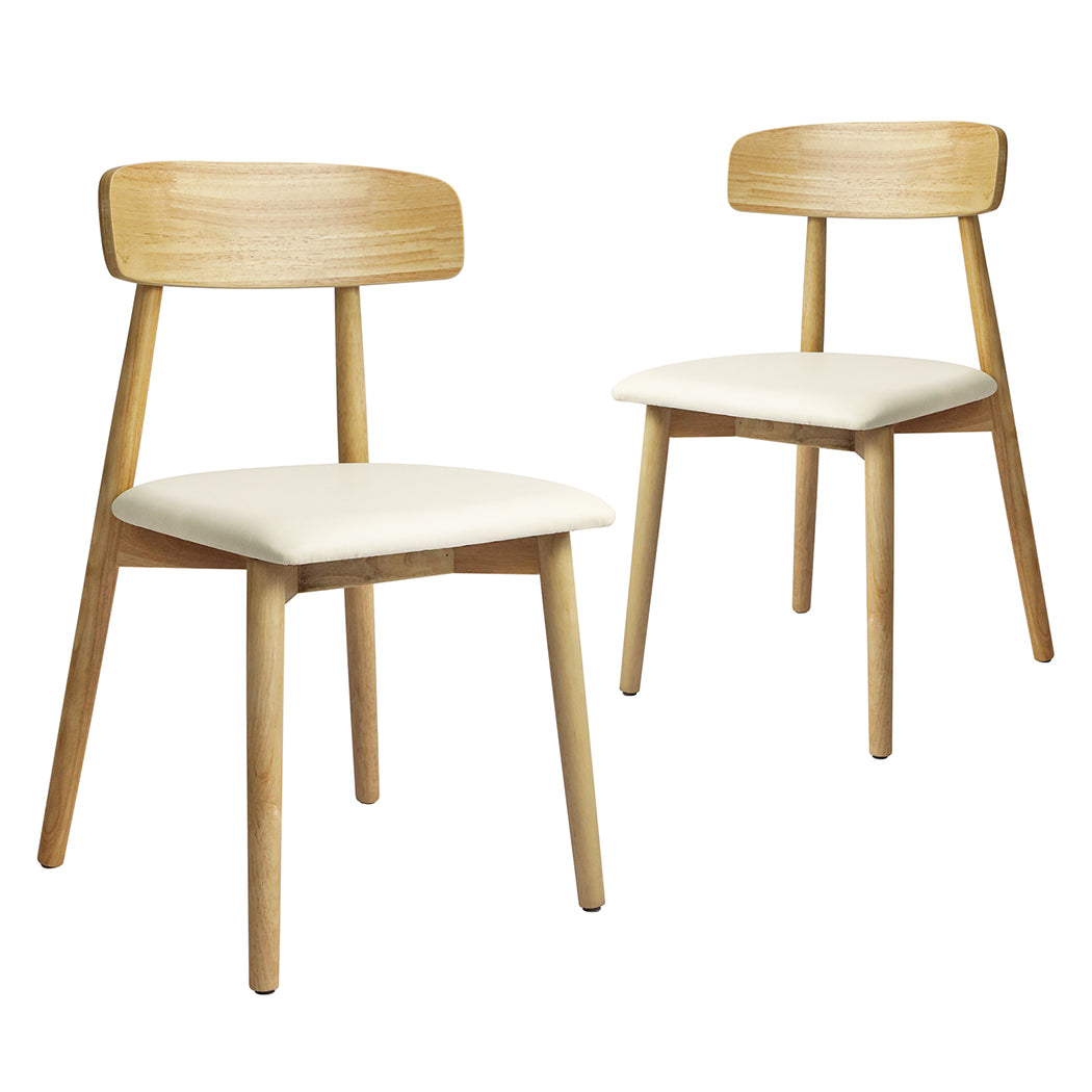 Levede 2x Dining Chairs Kitchen Chair Natural-1910113301430407168