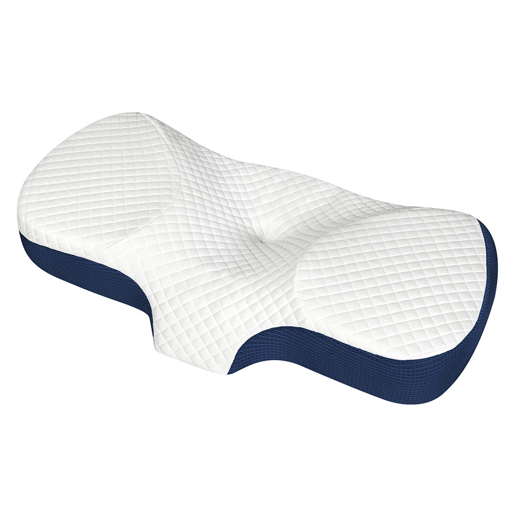 Dreamz Memory Foam Pillow Pillowcase Supprt Blue Rebound-1942353715155570688